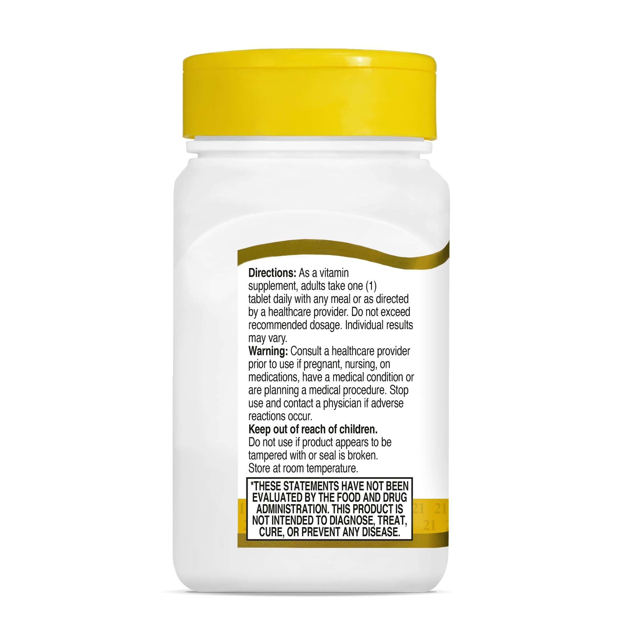 Vitamin C antioxidant and immune support graphic on label