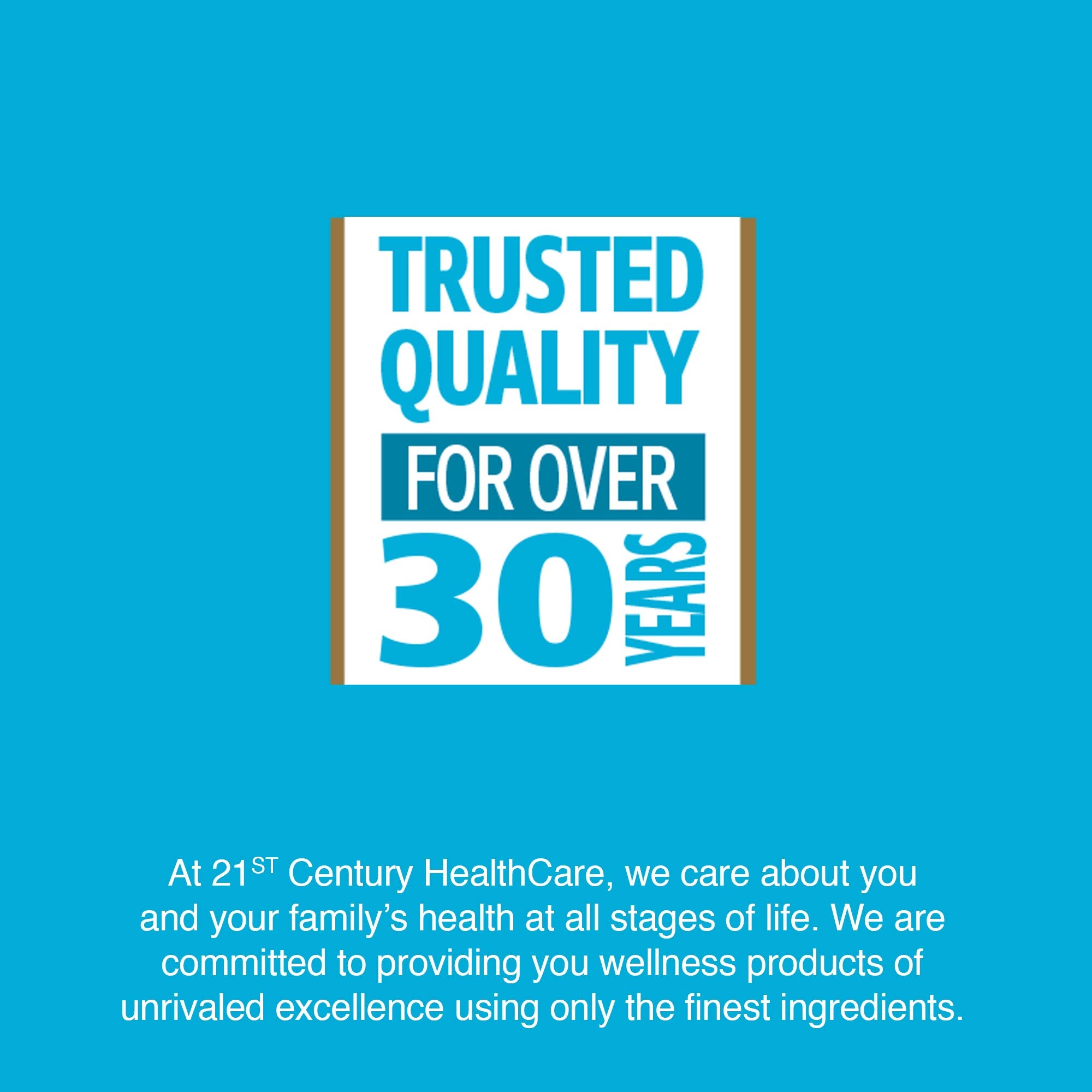 GMP facility quality seal for 21st Century vitamins