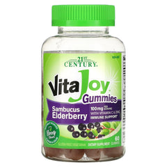 Bottle of VitaJoy Sambucus Elderberry Gummies Berry flavor, 60-count
