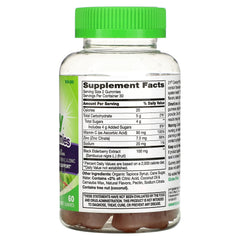 Close-up of Sambucus Elderberry Gummies in Berry flavor