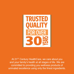 Close-up of '500 mg vitamin C and 30 mg calcium per serving' text