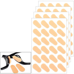 Yellow soft foam nose pads close-up - 1.6 x 0.8 cm