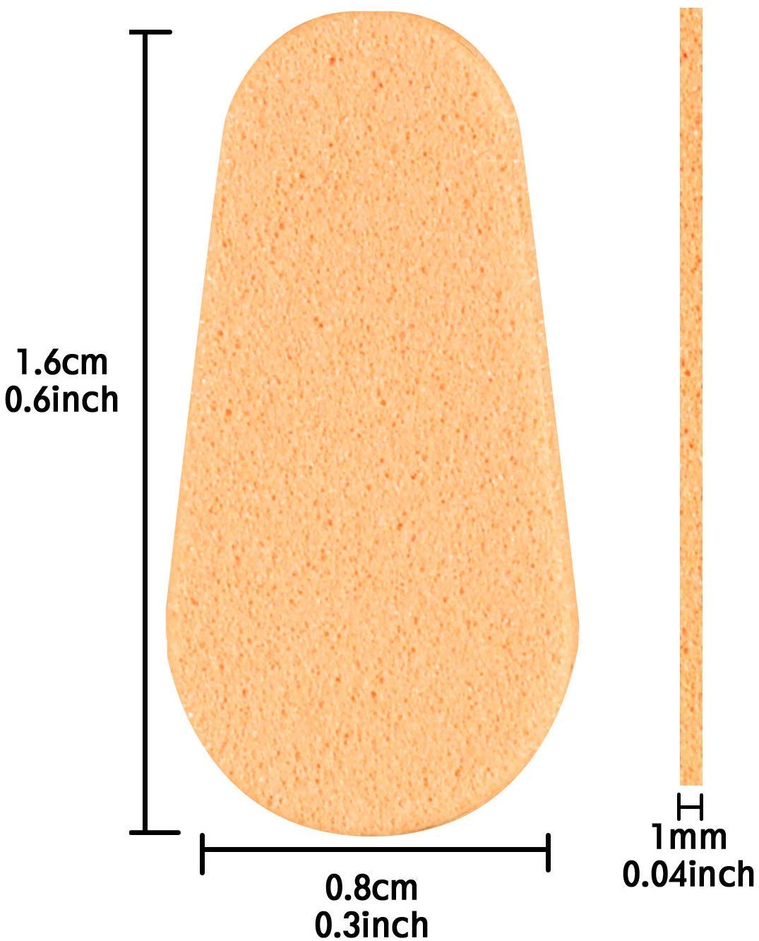 Self-adhesive yellow foam nose pads on eyeglasses