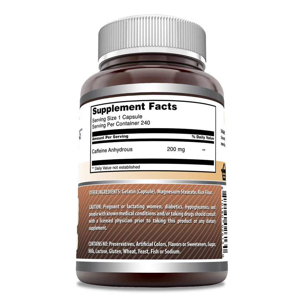 Bottle label shows 240 servings per bottle
