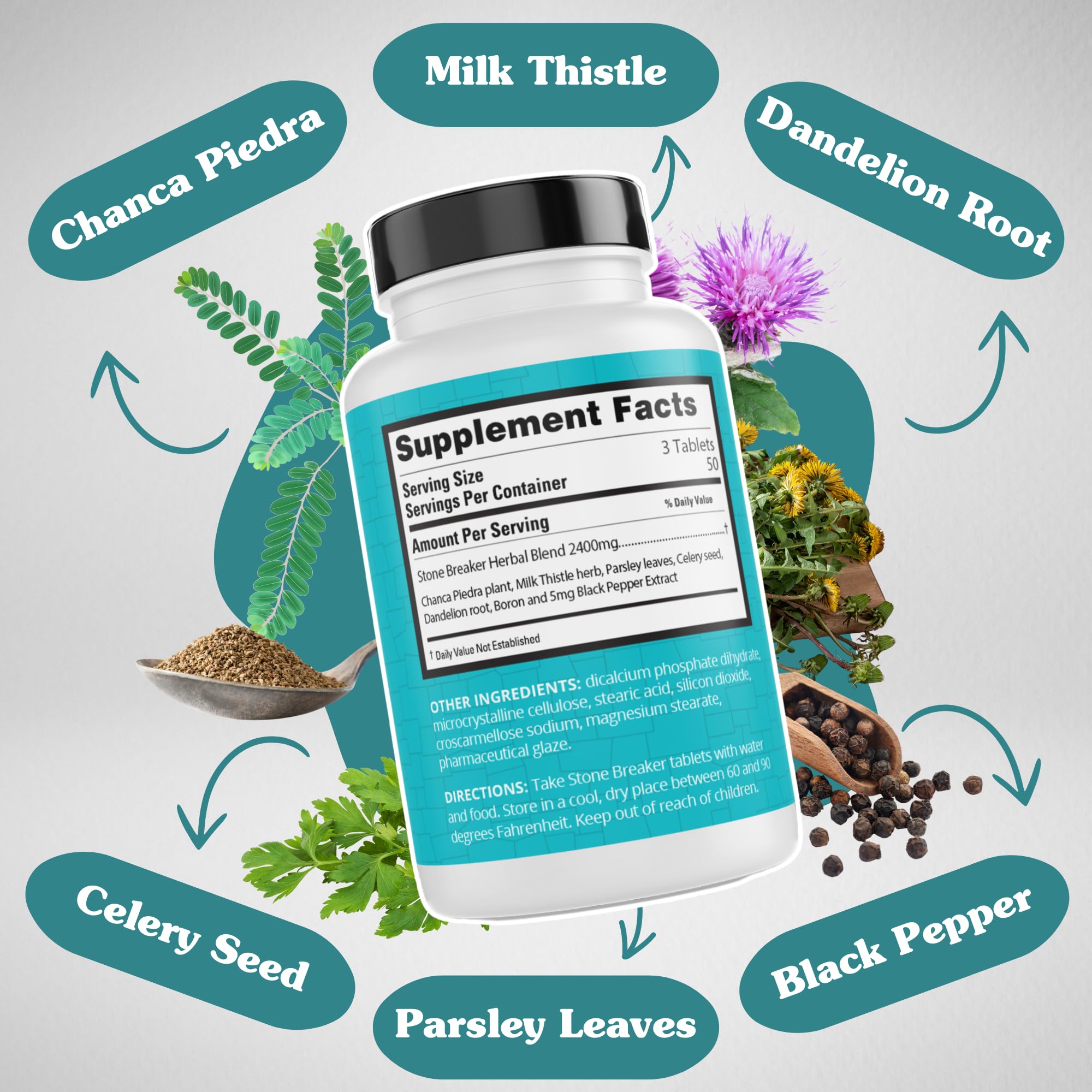 High-potency 2400mg formula capsules