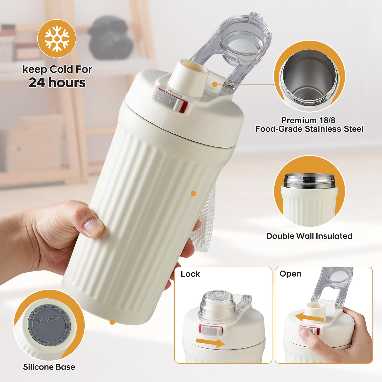 Stainless steel mixing ball included