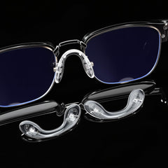Transparent silicone nose pads for glasses in large, medium, and small sizes