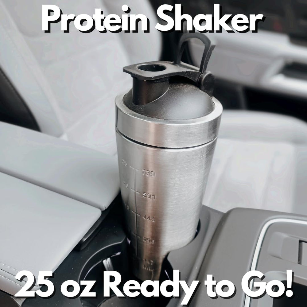 Shaker includes built-in filter mesh for smooth shakes