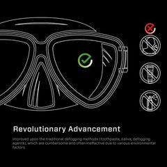 Aqualung diving mask with 270Pro anti-fog film applied