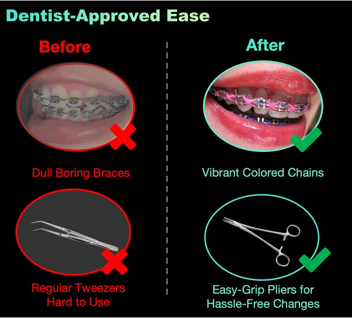 Durable needle holder and no-slip grip plier for easy placement