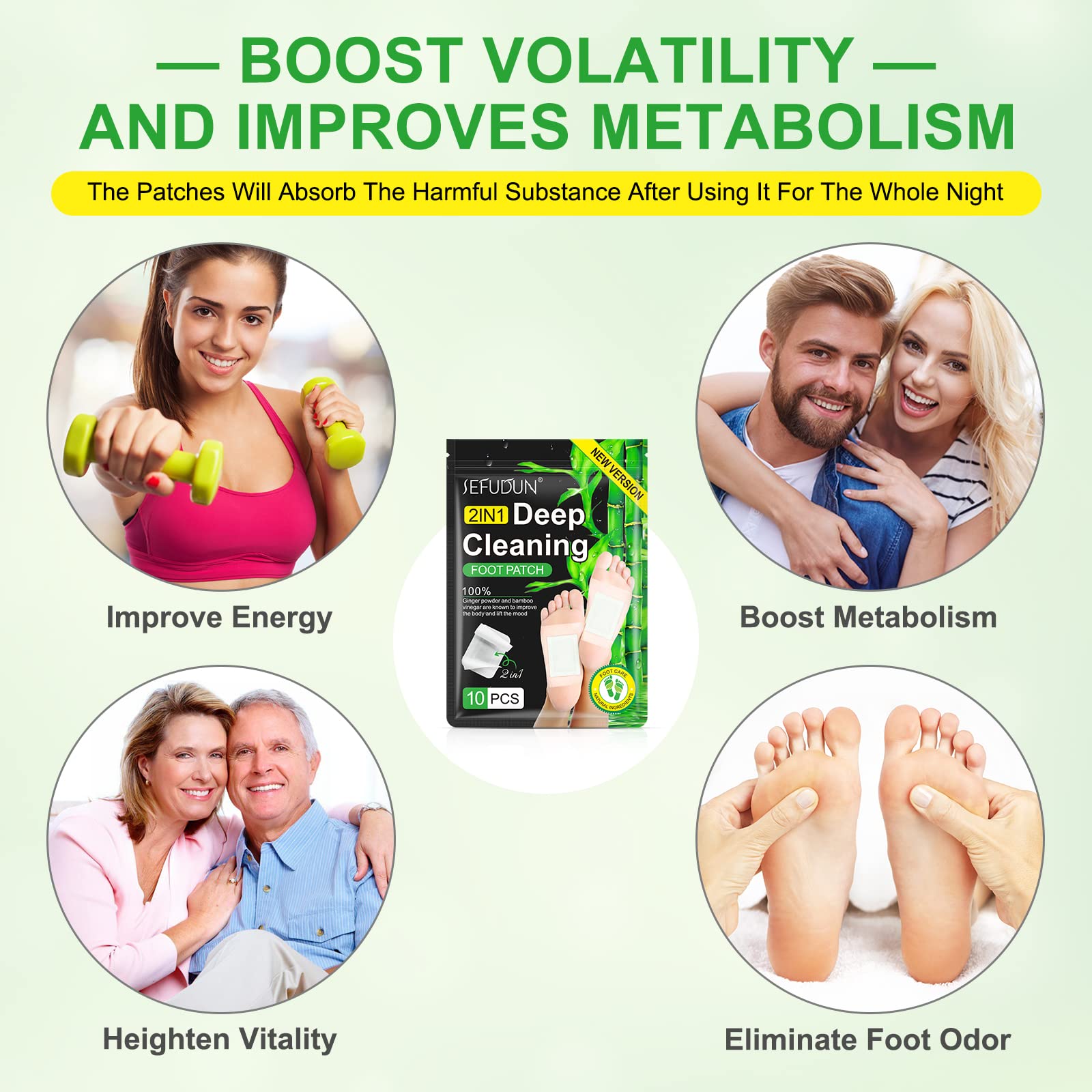 Socks worn over foot pads during overnight use