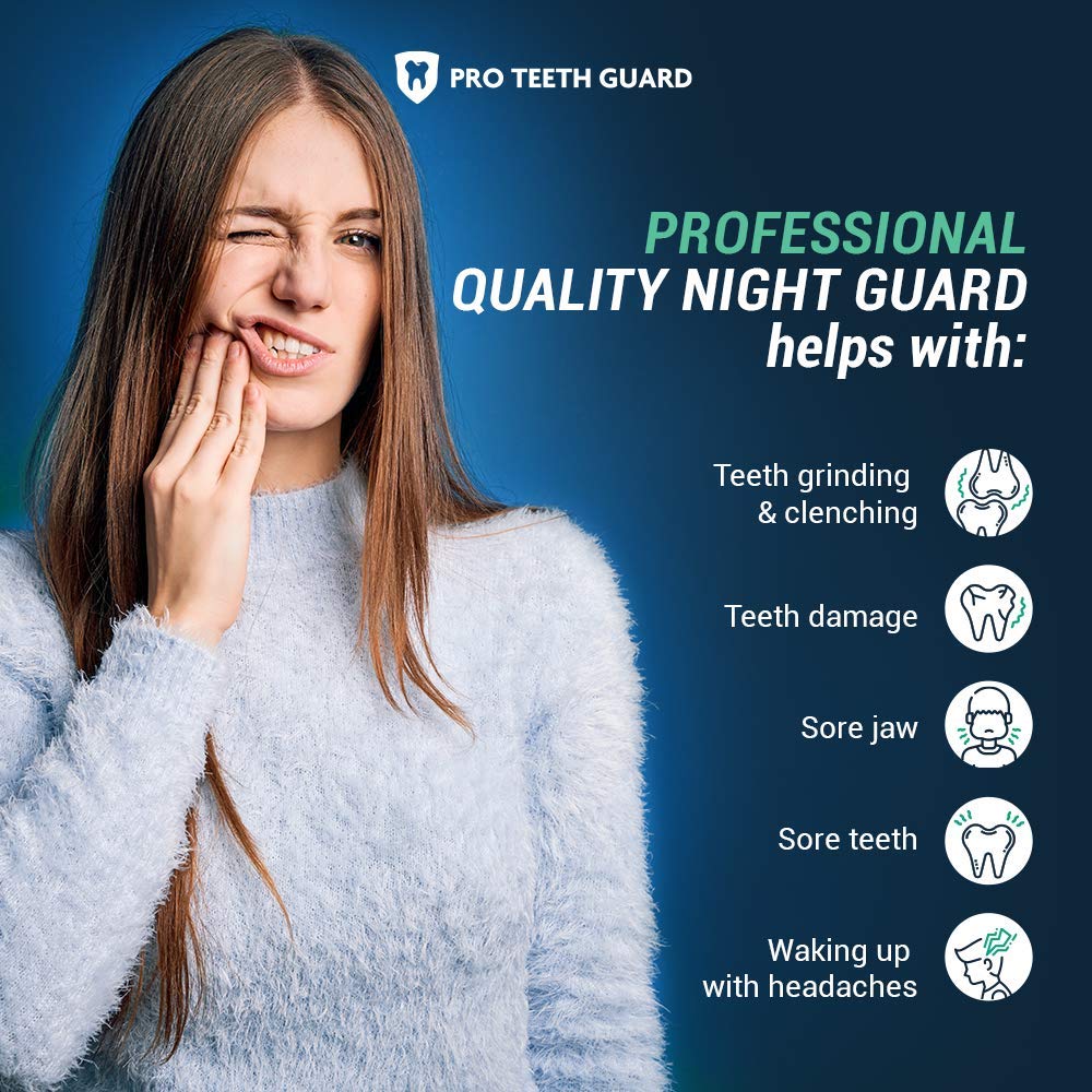2mm dual-laminate night guard with outer hard layer and soft inner layer