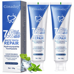 Front view of 2-pack hydroxyapatite toothpaste