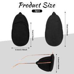 Eye patch with 3D contoured groove design