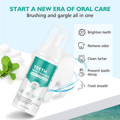 Close-up of ultrafine foam toothpaste texture