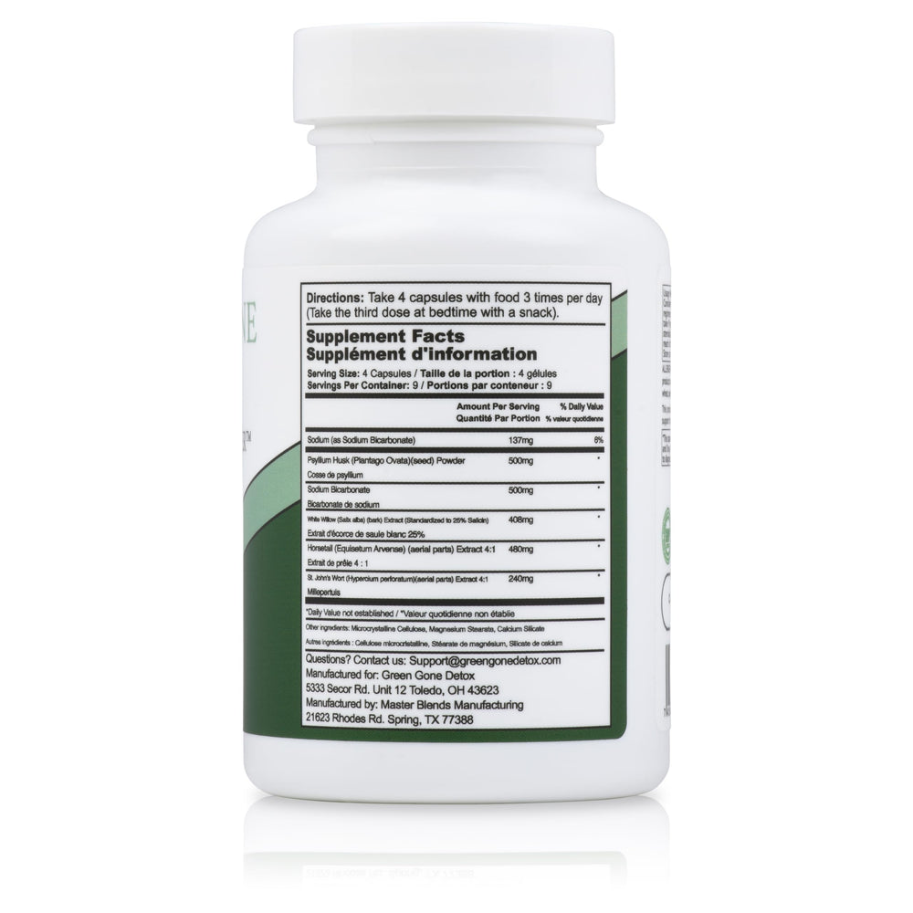 Close-up of 3 Day Complete Body Cleanse vegan capsules