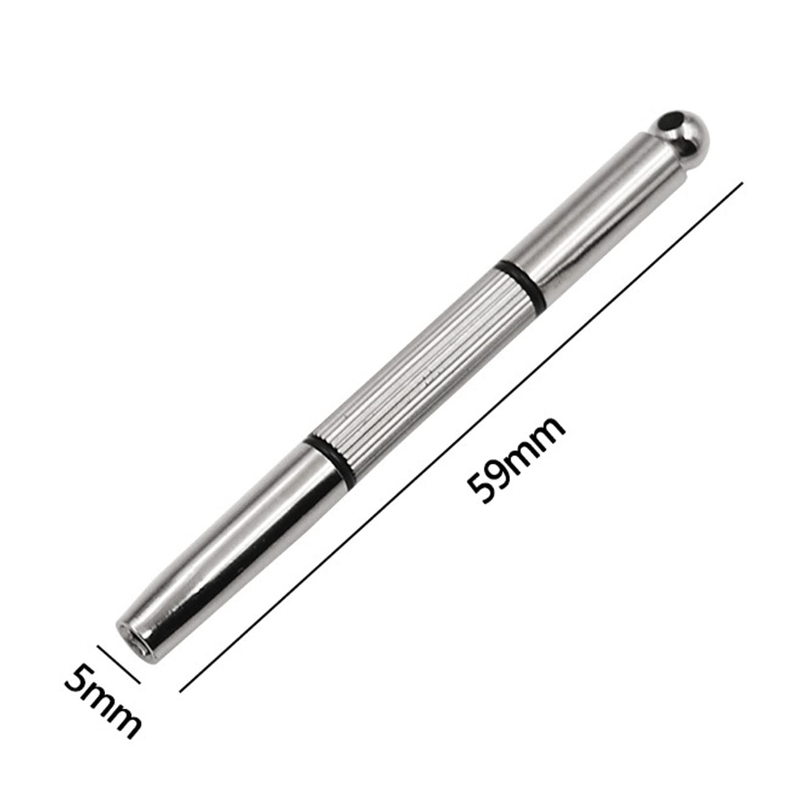 Ergonomic textured grip on mini screwdriver