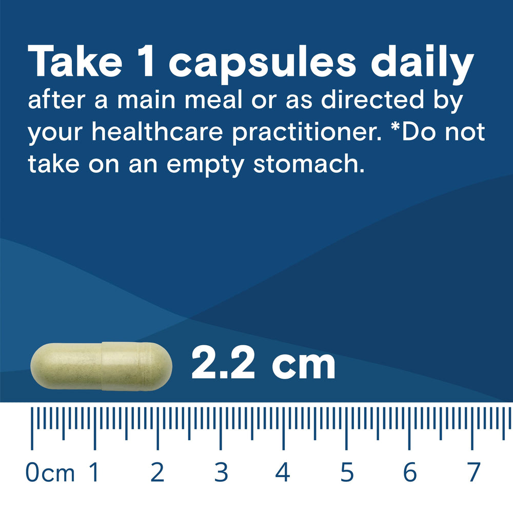 Close-up of the 30 capsules per bottle