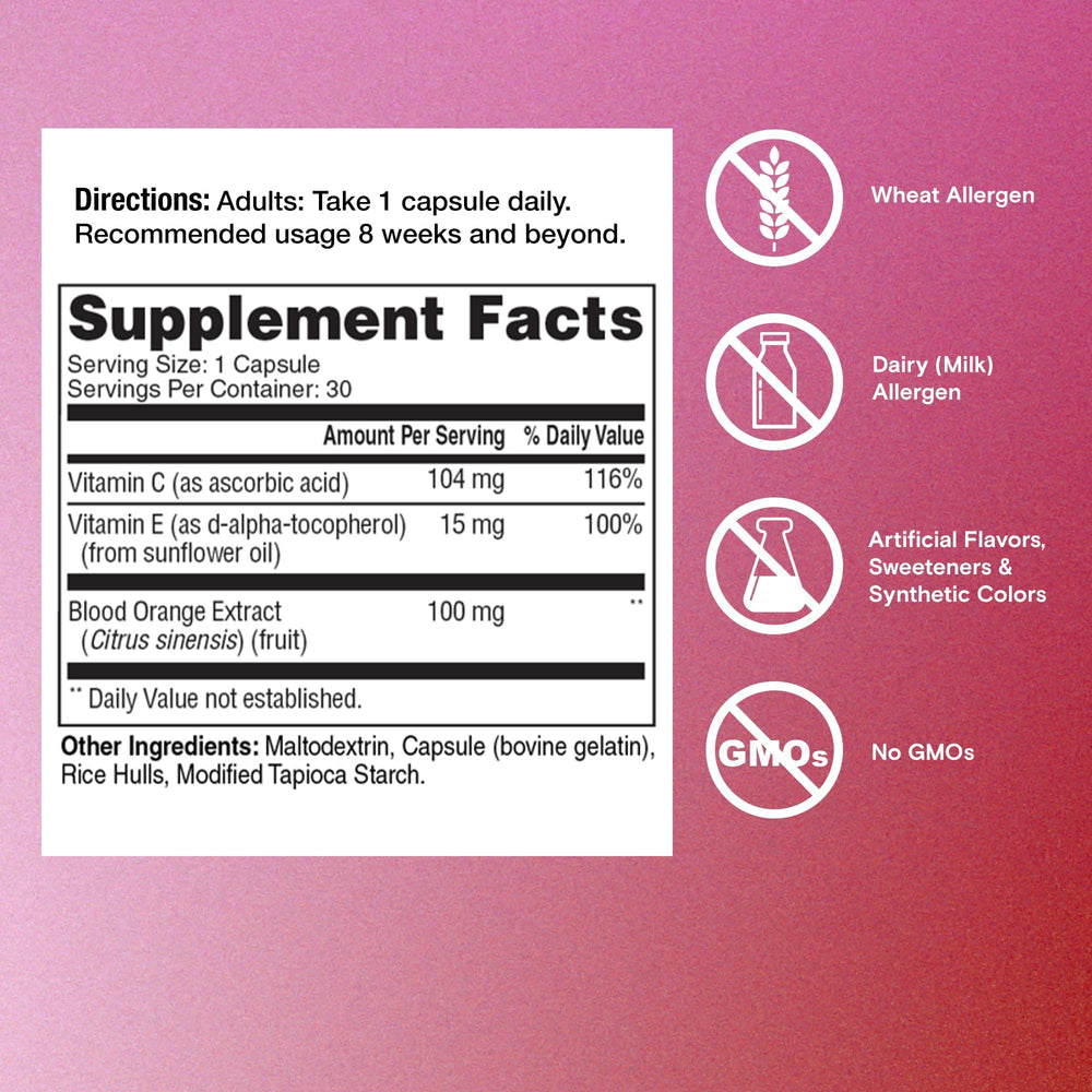 Packaging showing 30 capsules