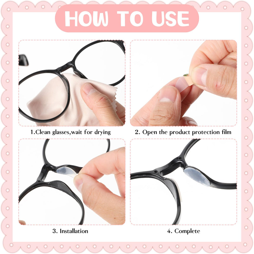 Anti-slip nose pad design for eyeglasses