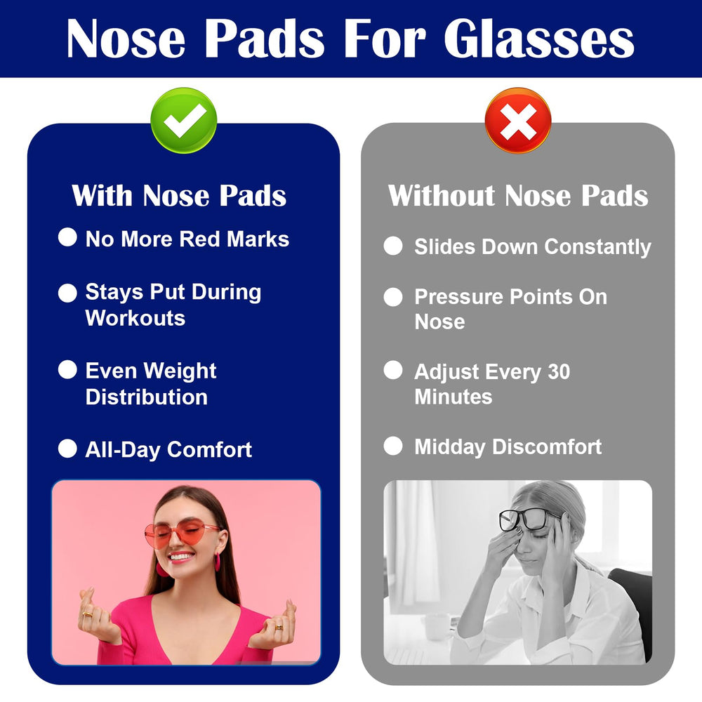 Packaging showing 30 pairs of nose pads