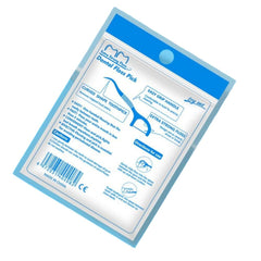 Floss pick with built-in toothpick tip