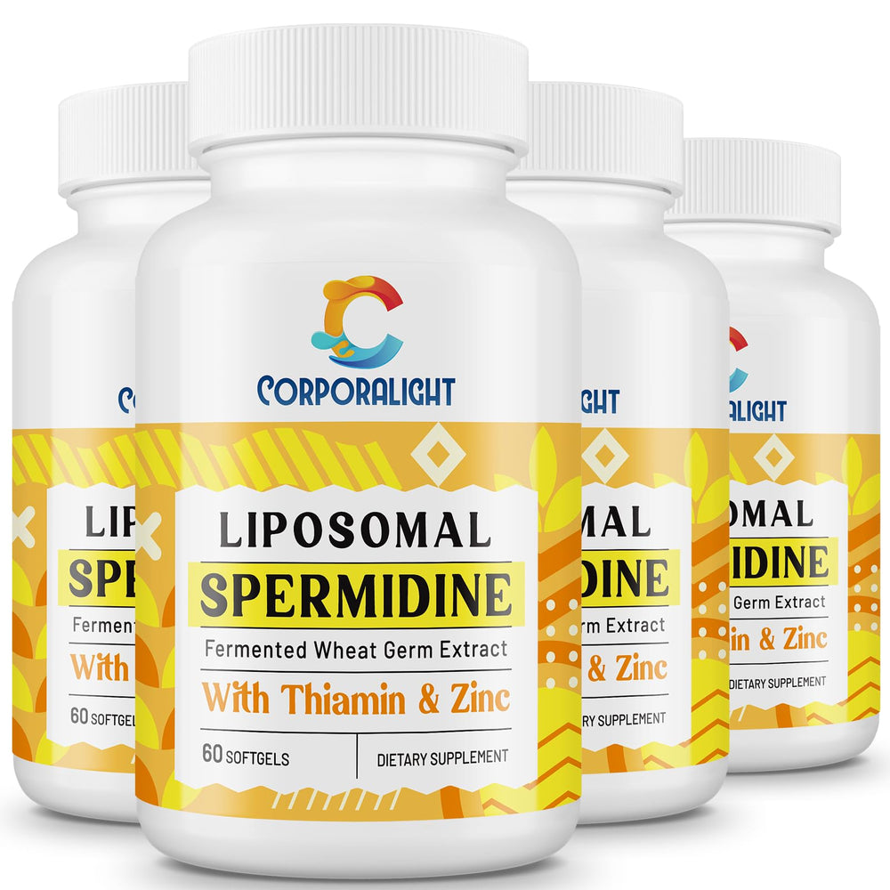 Front view of 30mg Spermidine supplement bottle