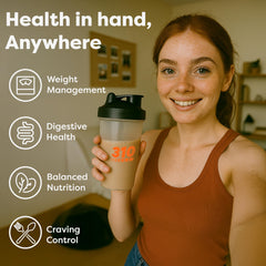 310 Nutrition all-in-one cookies-cream shaker cup for quick, convenient meals