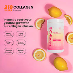 Front view of 310 Nutrition Grass-Fed Collagen Peptides tub 30 servings