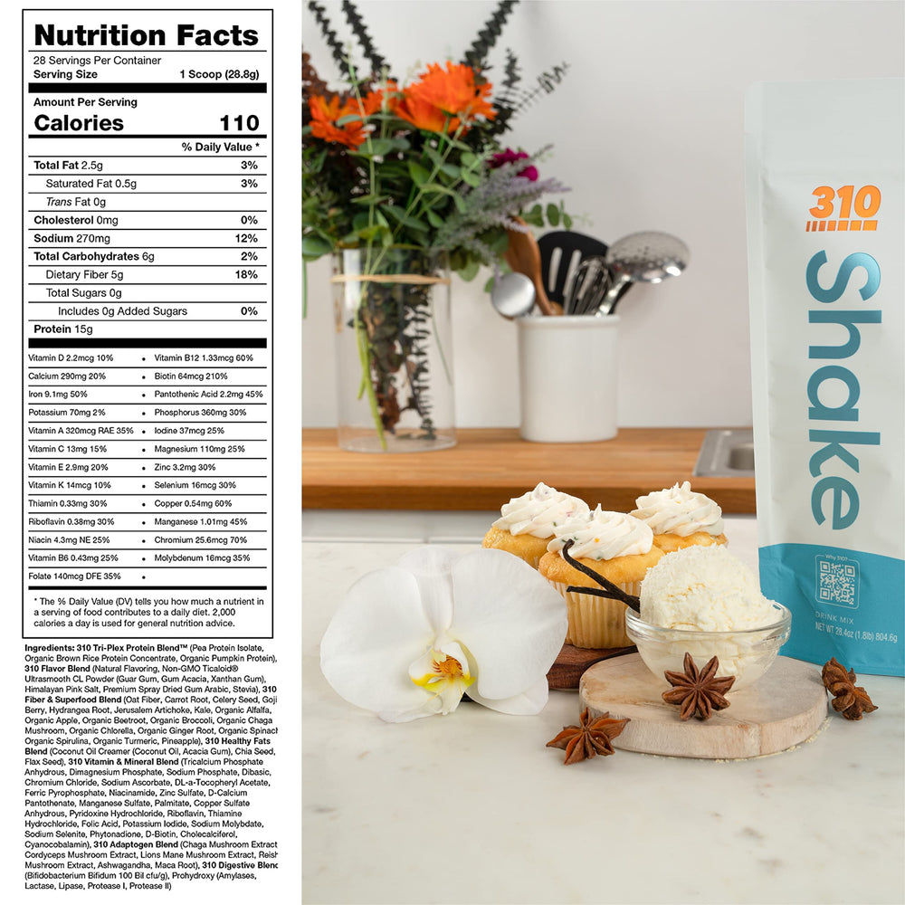 310 Nutrition shaker cup starter kit closeup with on-the-go lid