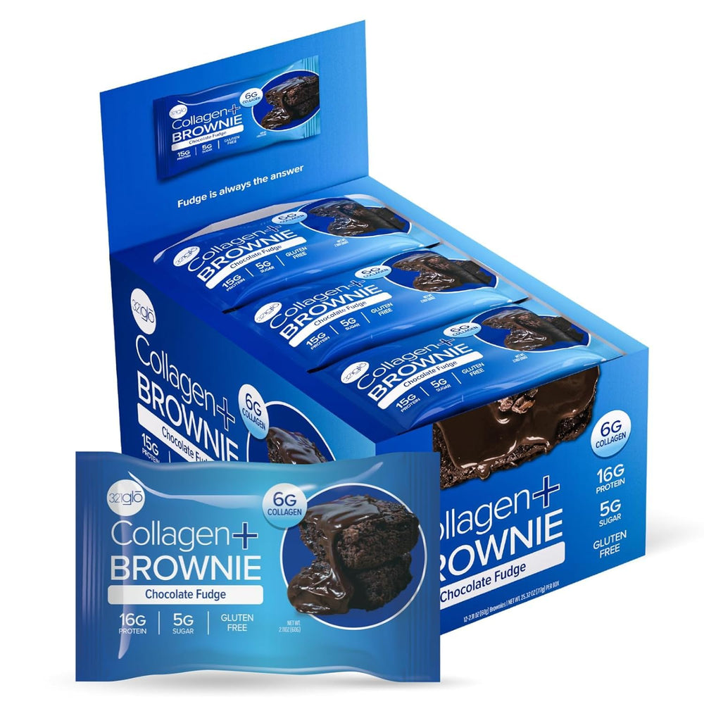 321glo Collagen Protein Brownie ingredients highlight all-natural nutrition.