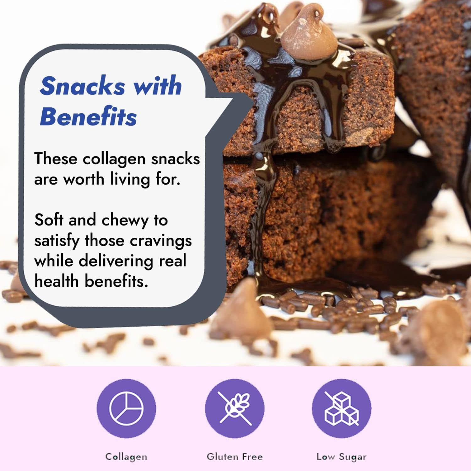321glo Collagen Protein Brownie kid-friendly option, gluten-free snack.
