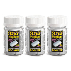 357 HR MAGNUM energy tablets bottle front boosts quick energy on the go.