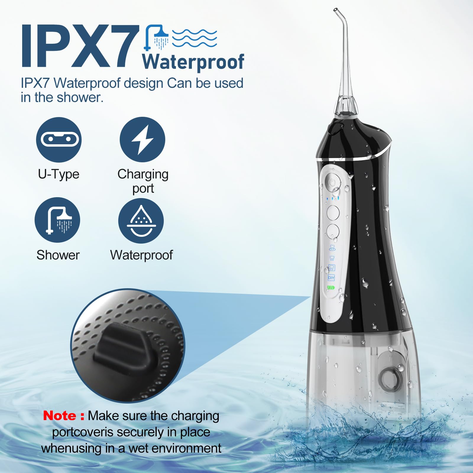 Jet tips rotate 360 degrees for flexible use