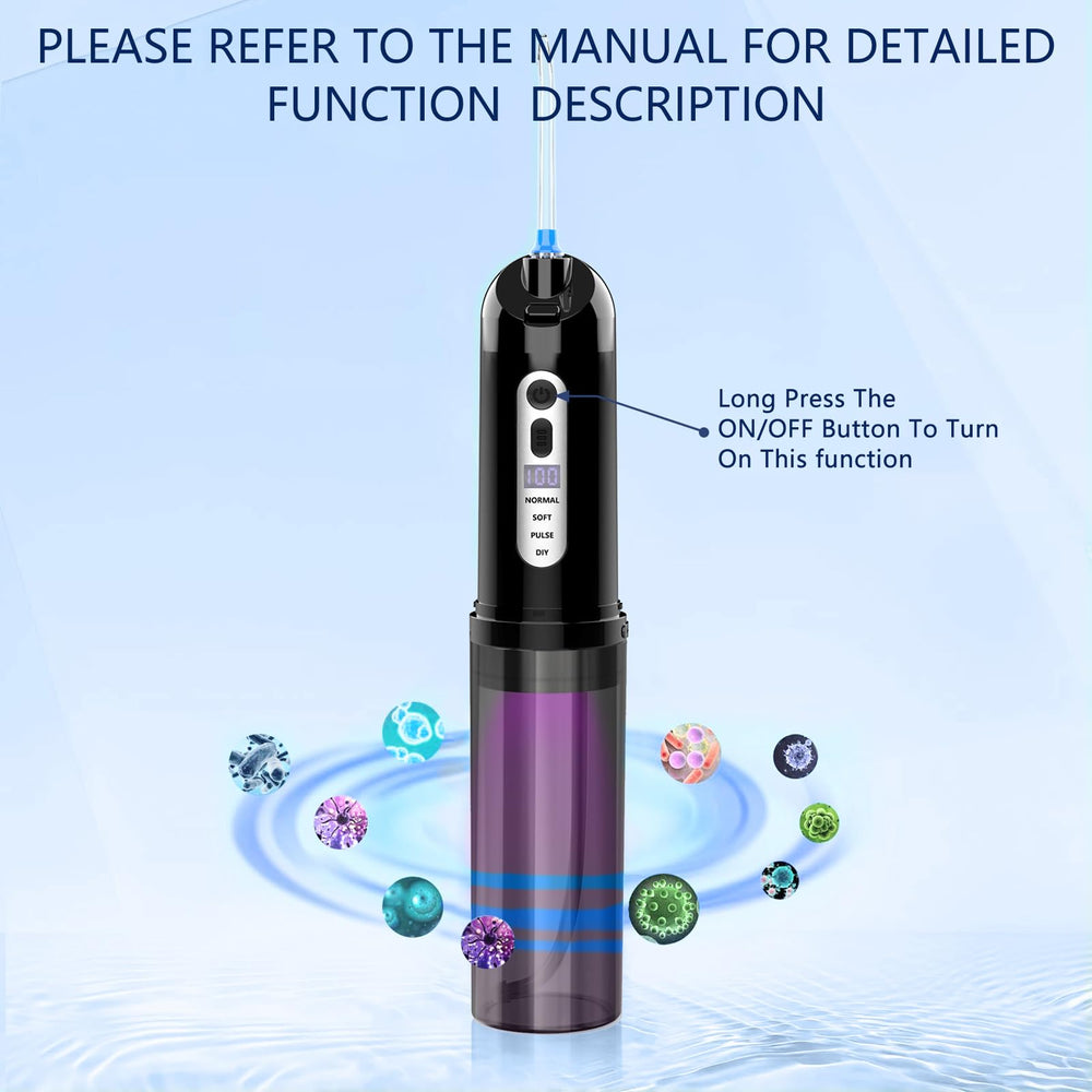 360-degree rotating nozzle for easy cleaning