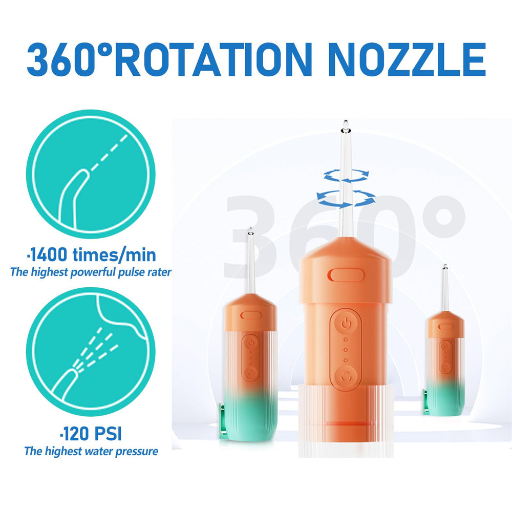 360-degree rotating nozzle for easy access