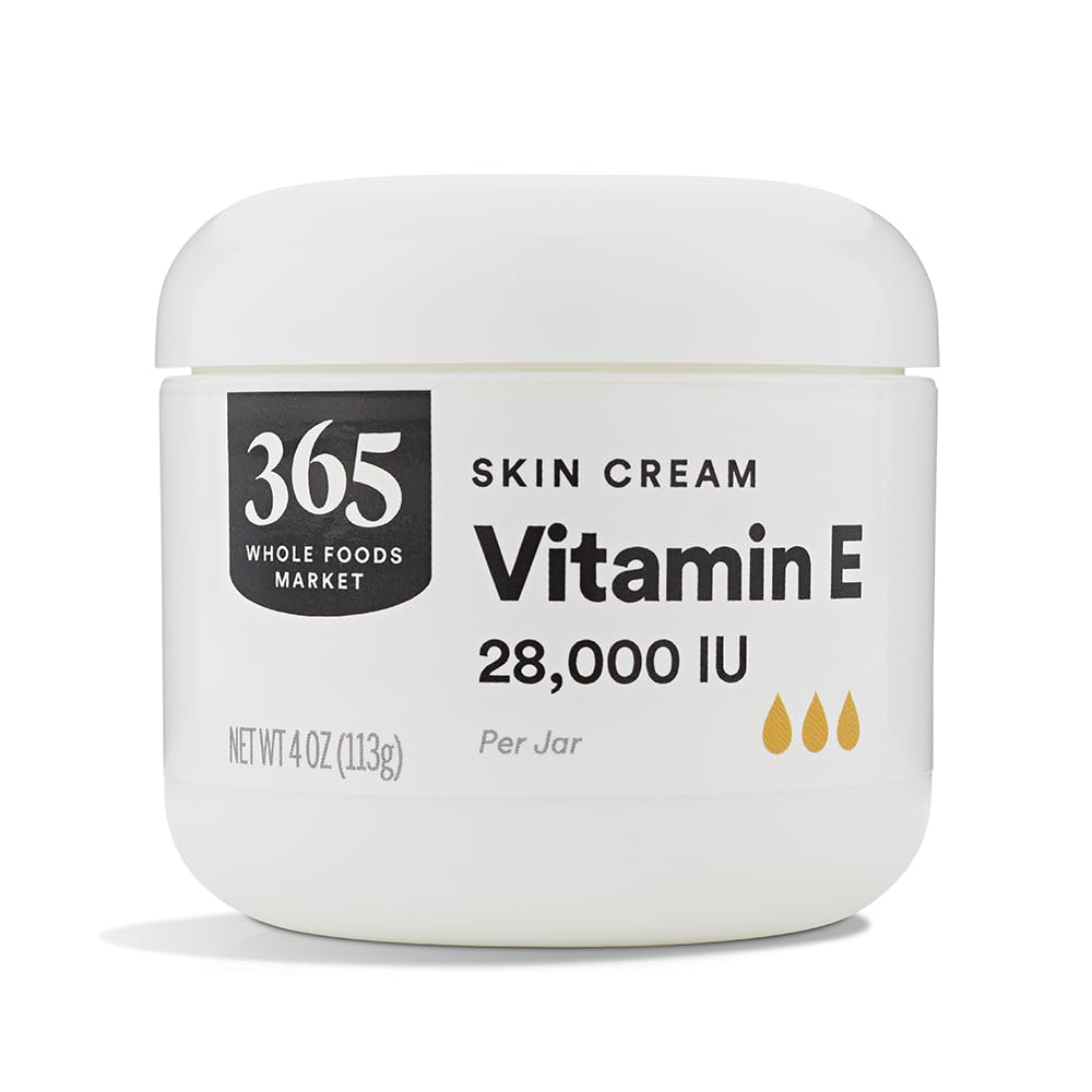 365 by Whole Foods Market Vitamin E Cream 28,000 IU jar for daily nourishment.