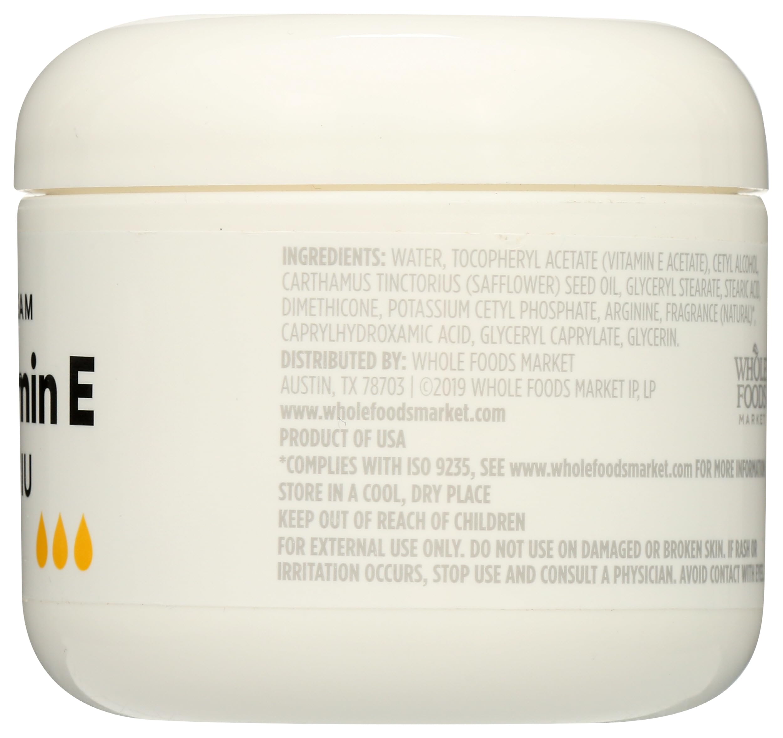 365 Vitamin E Cream used in a daily skin care routine for nourishment.