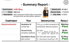 3AD Black Series capsules close-up emphasizing adrenal metabolite quality