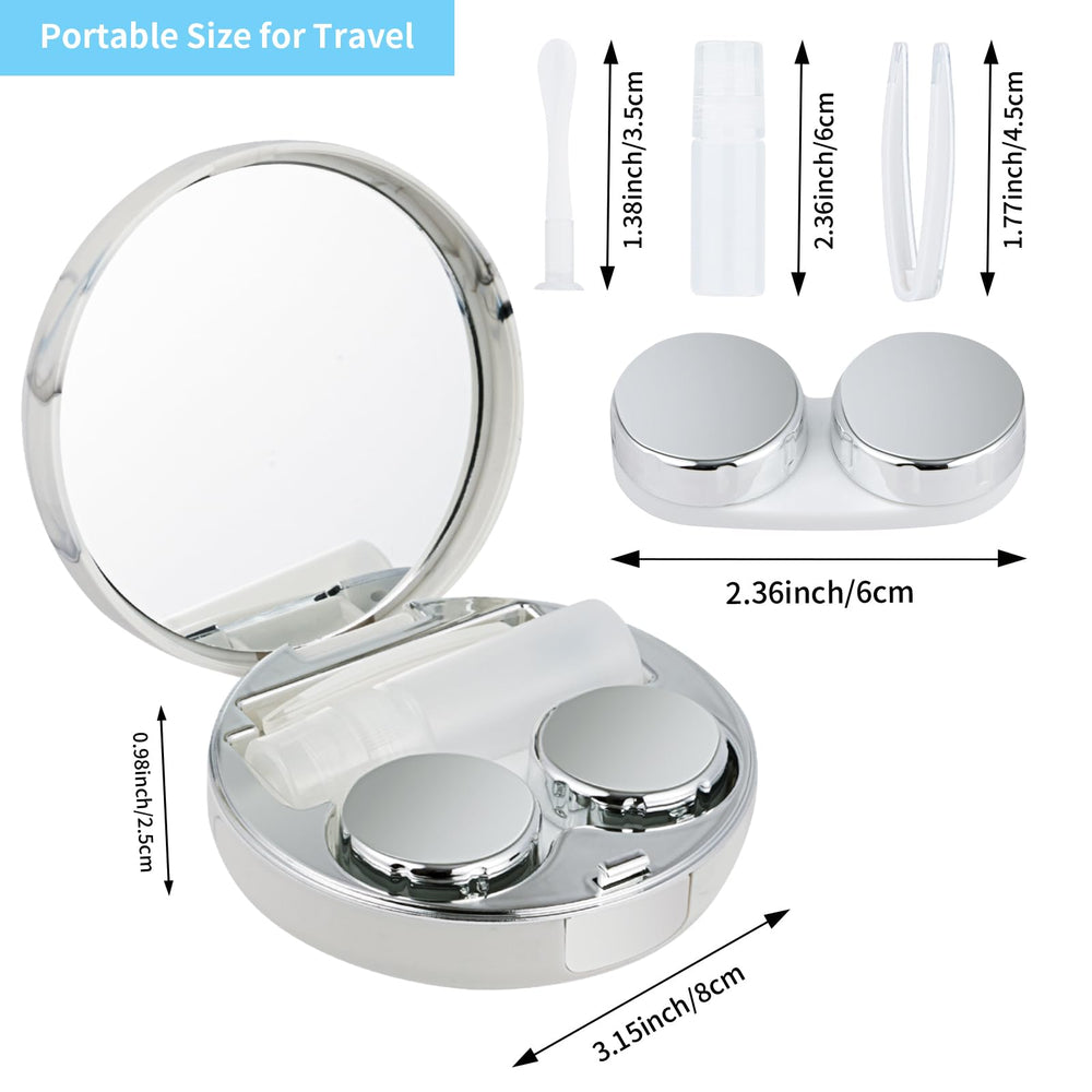 Three contact lens storage cases