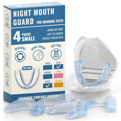 Four-pack blue kids mouth guard for grinding teeth
