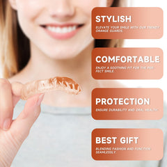 Mouth guard stored in protective case