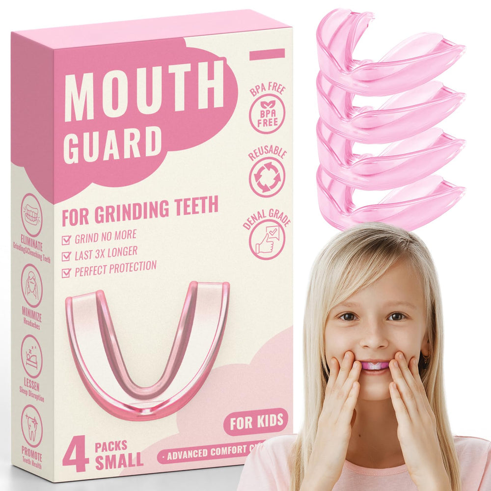 4-pack pink kids mouth guards product photo