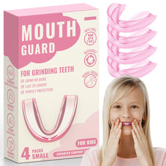 4-pack pink kids mouth guards product photo