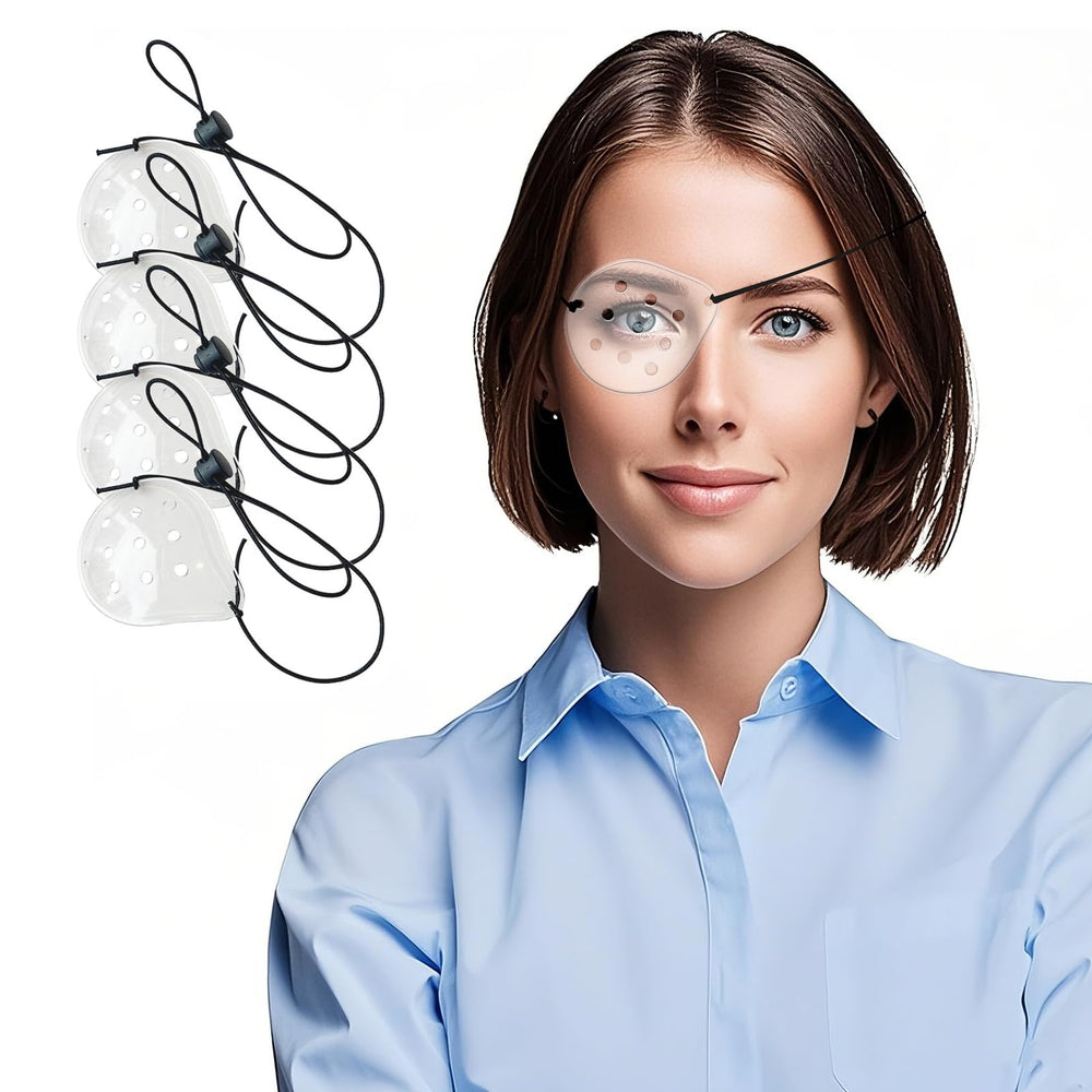 4-pack of see-through eye shields for post-surgery recovery