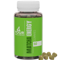 Front view of 4 Your Wellness Matcha Gummies bottle
