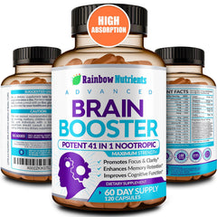 40-in-1 Brain Booster bottle label