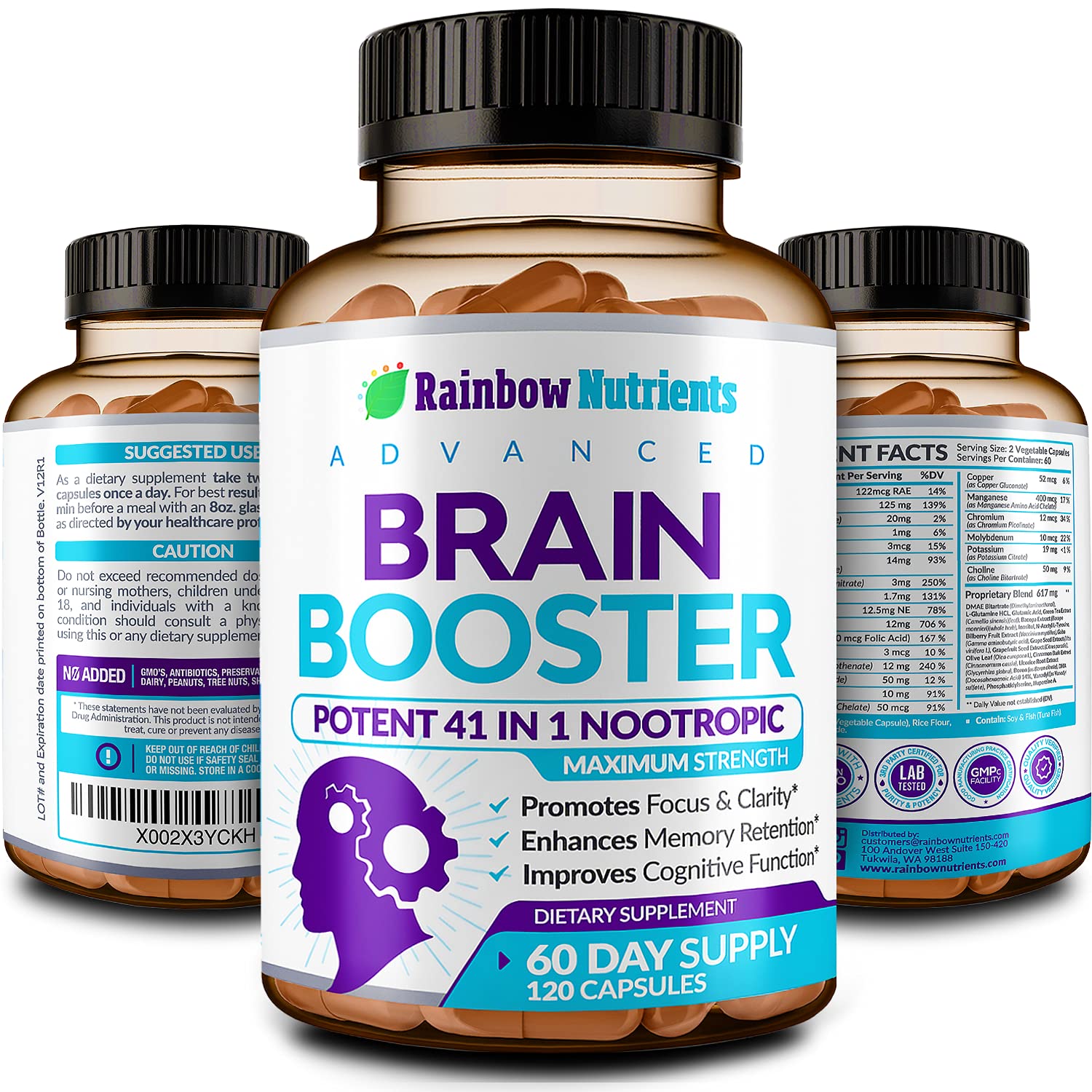 Rainbow Nutrients brand logo with product name
