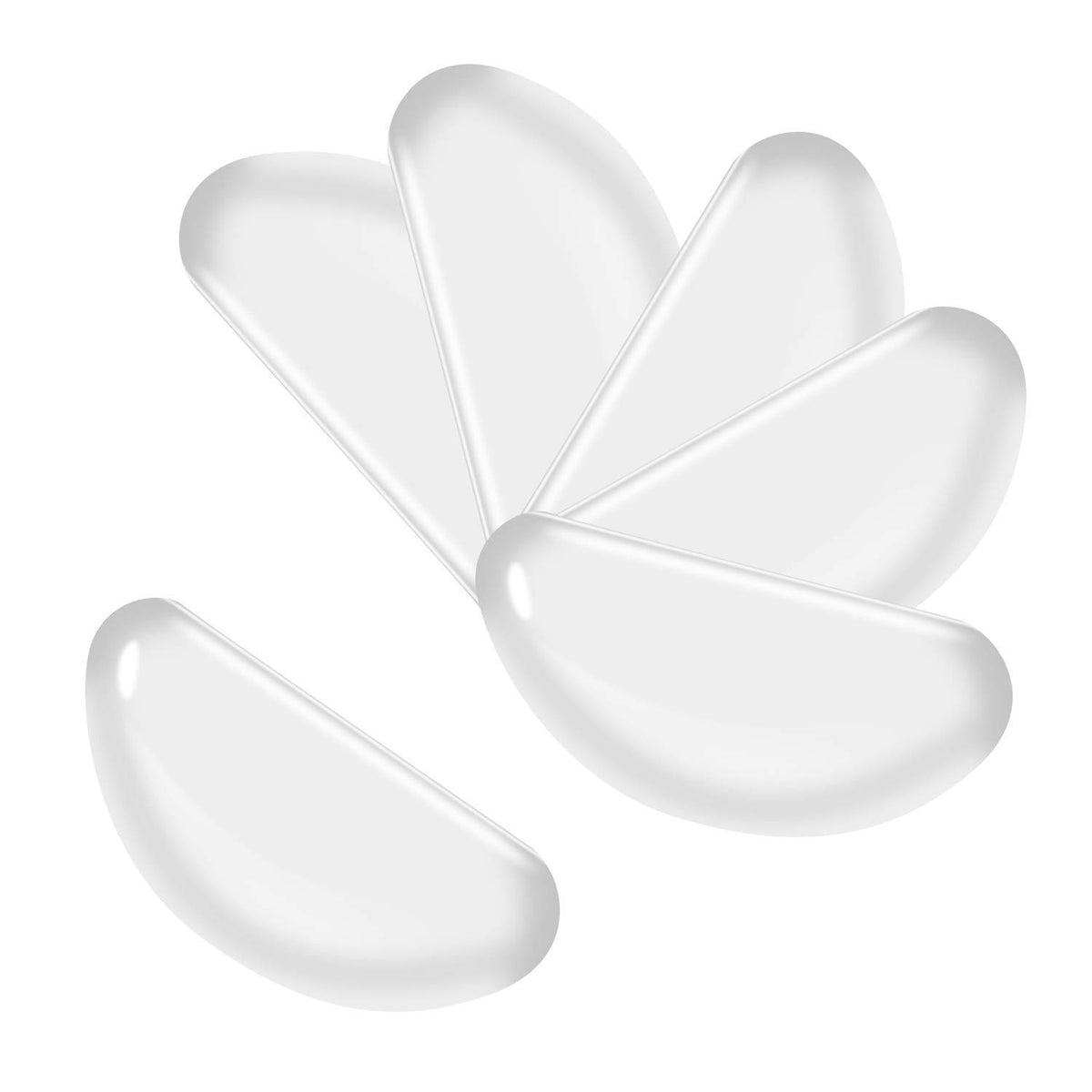 40 pairs of clear 1mm silicone self-adhesive nose pads