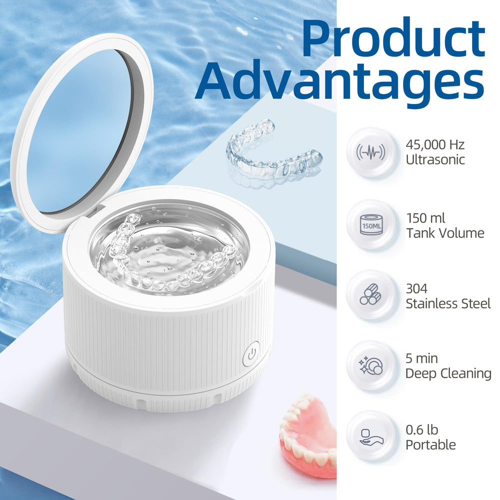 Inside view showing compact 150ml tank